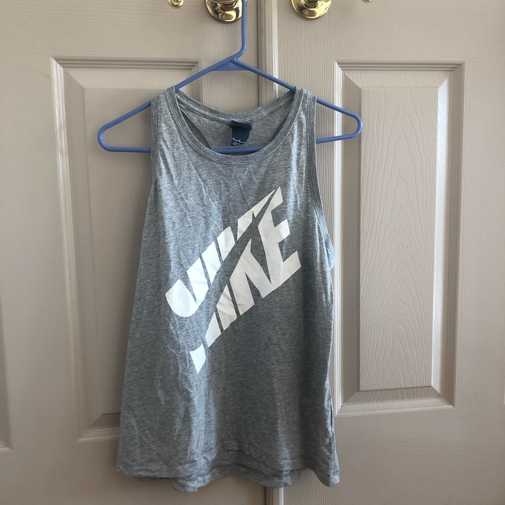 Grey Nike tank top